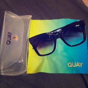 Quay “Icy” black fade sunglasses NEVER WORN!!!